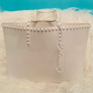 Carmen Sol White Large Tote Jelly Bag